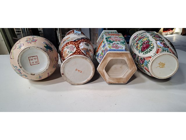 4 chinese vazen - afbeelding 2 van  2