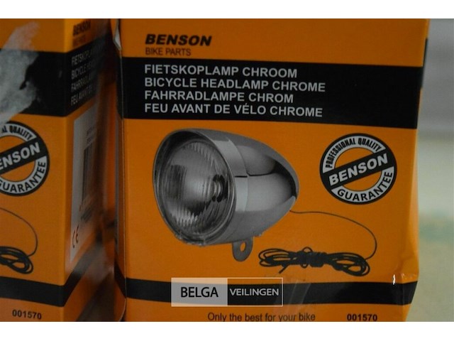 4 chroom fietslampen - afbeelding 2 van  2