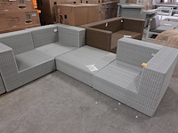 4-delig wicker hoeksalon manutti - afbeelding 1 van  3