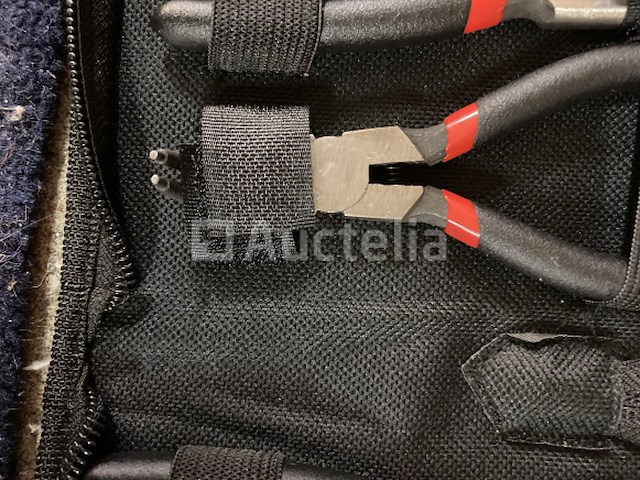 4 delige borgveer tangen set in etui 125 mm - afbeelding 4 van  4