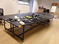 4-delige verrijdbare vergadertafel - afbeelding 1 van  4