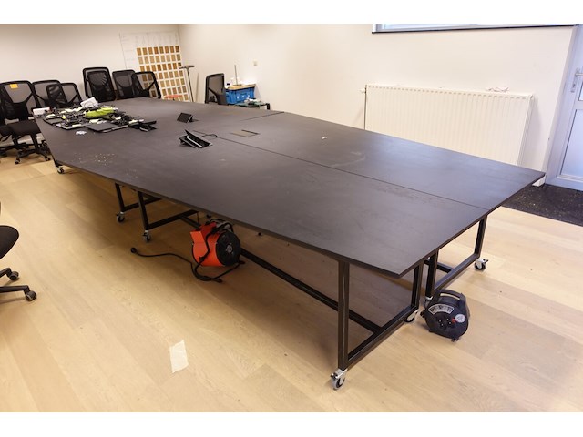 4-delige verrijdbare vergadertafel - afbeelding 4 van  4
