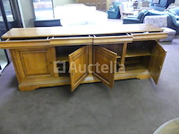 4-deurs 4-lades kast van vrolijk hout - afbeelding 5 van  6