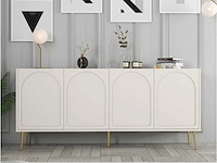 4-deurs dressoir cream, gold - afbeelding 1 van  8