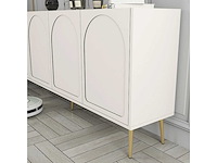 4-deurs dressoir cream, gold - afbeelding 4 van  8