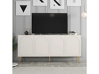 4-deurs dressoir cream, gold - afbeelding 5 van  8