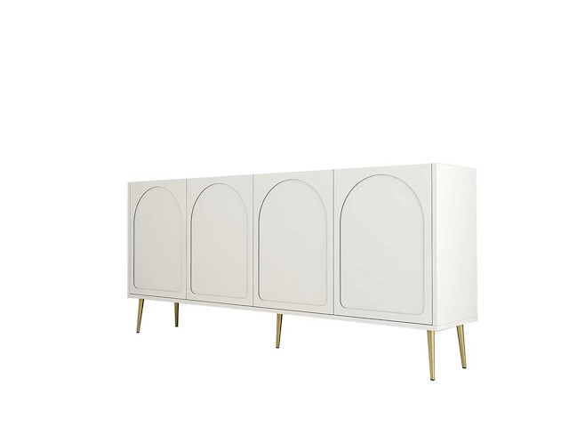 4-deurs dressoir cream, gold - afbeelding 6 van  8