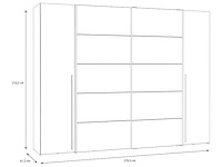4-deurs garderobe 270 cm - afbeelding 10 van  10