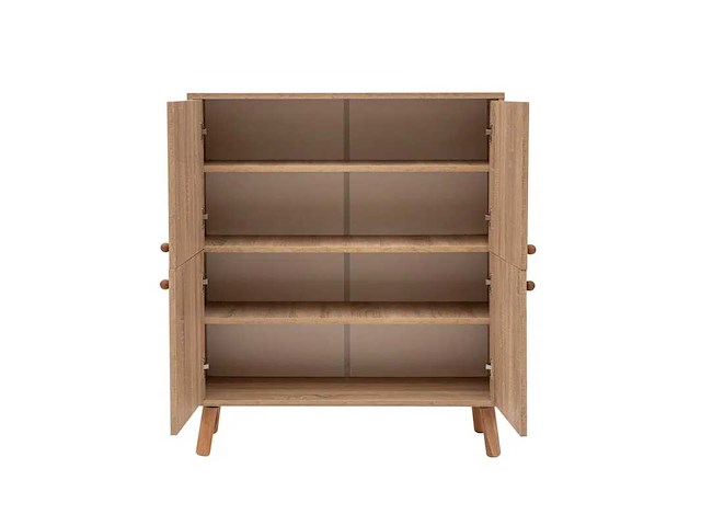 4-deurs kast in - takpatroon in meerkleurige afwerking - afbeelding 6 van  11