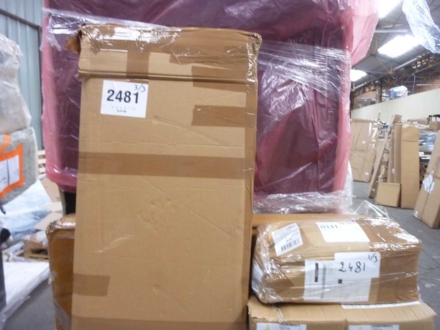 4-deurs kast in - takpatroon in meerkleurige afwerking - afbeelding 1 van  2