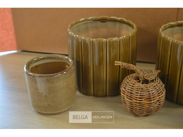 4 div bloempotten - afbeelding 2 van  3