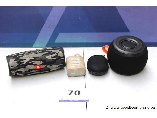 4 div bluetooth speakers wo jbl, zonder kabels, werking niet gekend - afbeelding 1 van  3