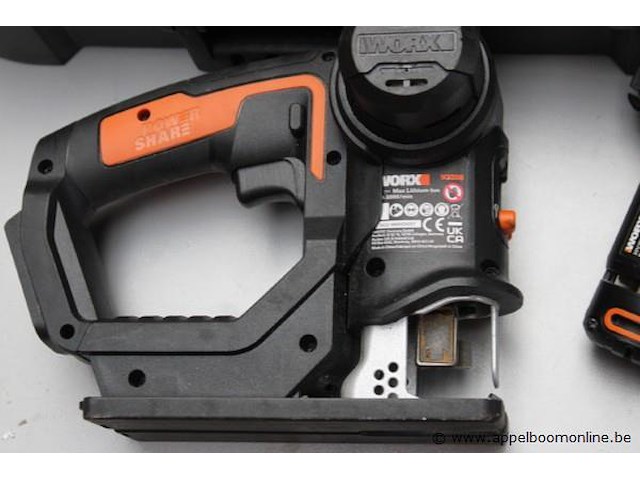4 diverse accu handgereedschappen 2x worx, 2x black & decker, werking niet gekend - afbeelding 2 van  4