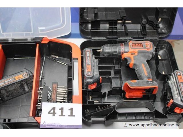4 diverse accu handgereedschappen 2x worx, 2x black & decker, werking niet gekend - afbeelding 4 van  4