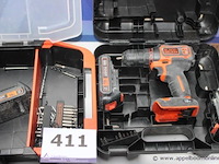 4 diverse accu handgereedschappen 2x worx, 2x black & decker, werking niet gekend - afbeelding 4 van  4