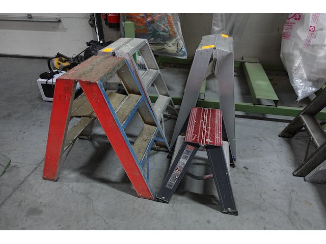 4 diverse alu ladders - afbeelding 1 van  4