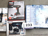 4 diverse elektrische handgereedschappen, werking niet gekend