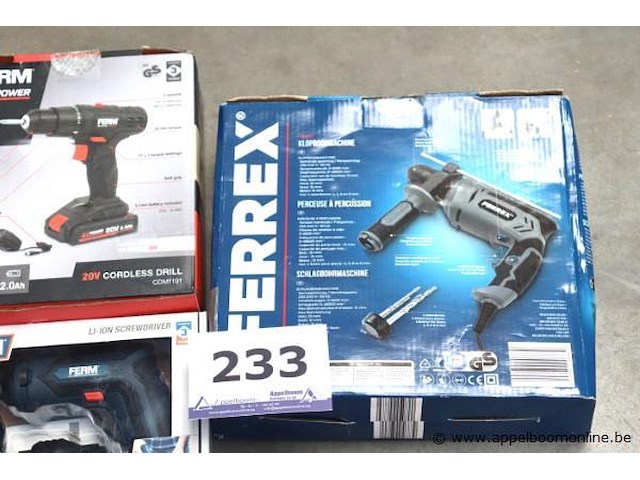 4 diverse elektrische handgereedschappen, werking niet gekend - afbeelding 2 van  3