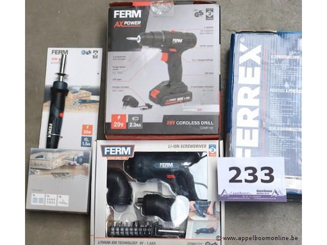 4 diverse elektrische handgereedschappen, werking niet gekend - afbeelding 3 van  3