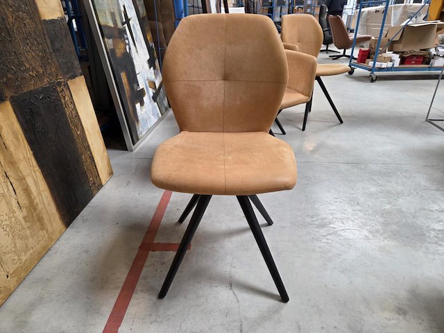 4 diverse lederen eetkamerstoelen mats mobitec - afbeelding 2 van  16