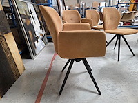 4 diverse lederen eetkamerstoelen mats mobitec - afbeelding 11 van  16