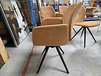 4 diverse lederen eetkamerstoelen mats mobitec - afbeelding 14 van  16