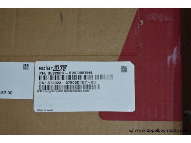 4 diverse omvormers, solaredge, wo. se5000h-rw000ben4 en se2200h-rw000ben4, werking niet gekend - afbeelding 4 van  4