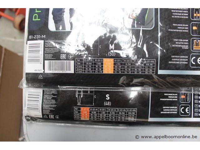 4 diverse werkbroeken m48/50 - afbeelding 2 van  3