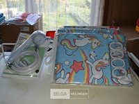 4 douchegordijnen en 1 douchekop - afbeelding 1 van  3