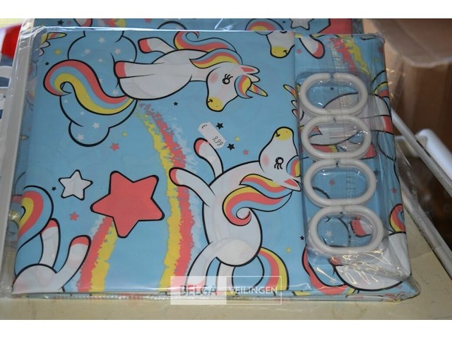 4 douchegordijnen en 1 douchekop - afbeelding 2 van  3