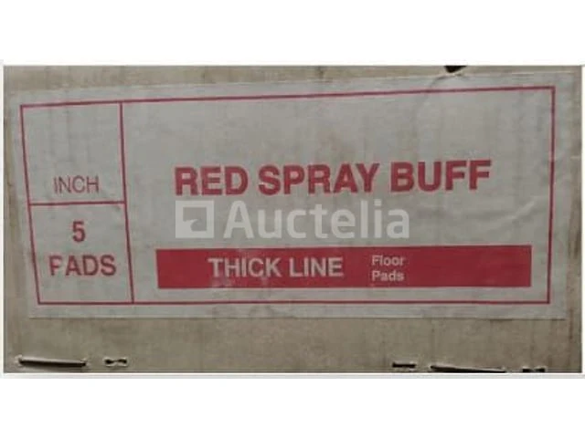 4 dozen - red spray buff 10" schijven (ø 254 mm / 25 cm) - 20 stuks - afbeelding 1 van  5