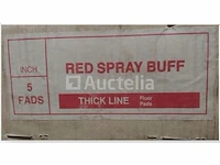 4 dozen - red spray buff 10" schijven (ø 254 mm / 25 cm) - 20 stuks