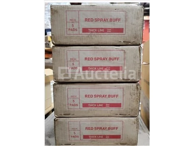 4 dozen - red spray buff 10" schijven (ø 254 mm / 25 cm) - 20 stuks - afbeelding 5 van  5