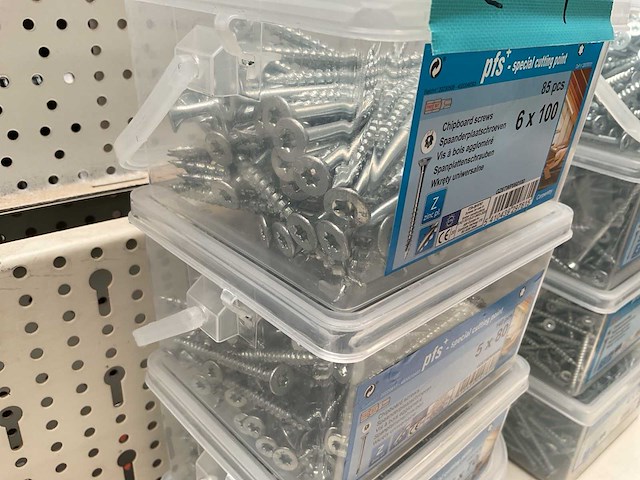 4 dozen houtschroeven met bits - afbeelding 1 van  3
