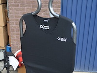 4 dozen met ca. 144 stuks mouwloze t-shirts zwart maat s (nieuw) - afbeelding 6 van  7