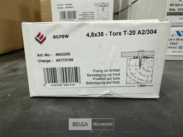 ± 4 dozen schroeven screw - afbeelding 1 van  2