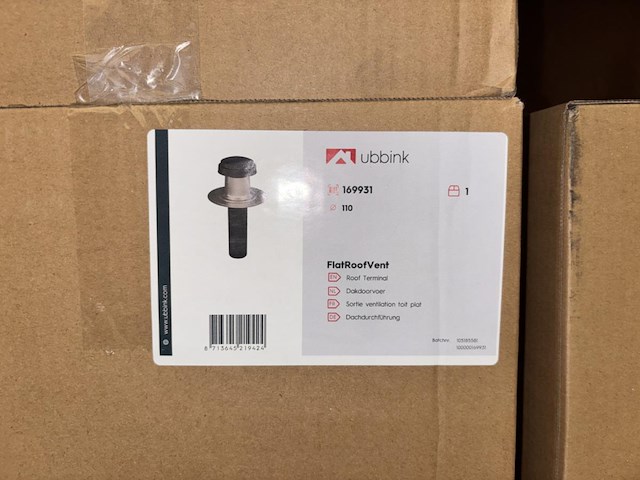 4 dozen ubbink dakdoorvoer d110+125mm - afbeelding 2 van  2