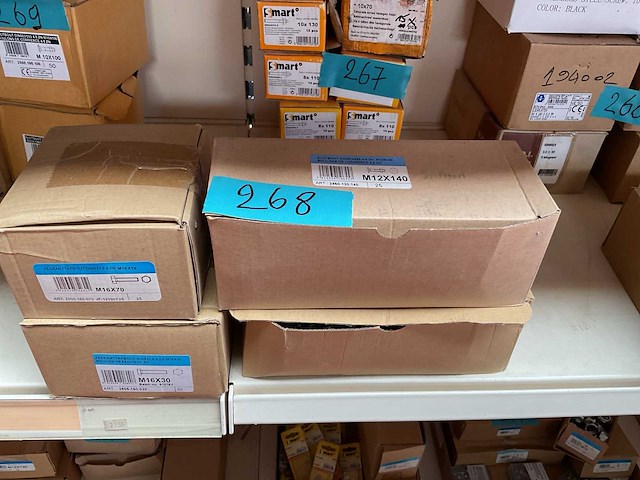 4 dozen zeskant tapbouten - afbeelding 1 van  3