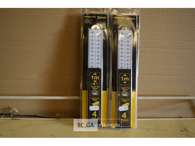 4 duimstok 1m - afbeelding 1 van  2