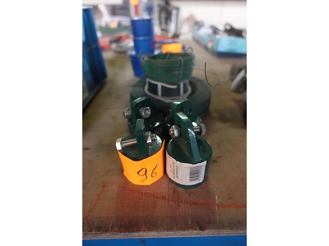 4 eindstukken bovenbuizen en draad - afbeelding 1 van  2