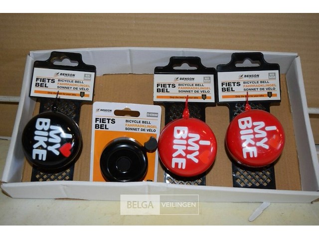 4 fietsbellen 3xø65mm, 1xø54mm - afbeelding 1 van  2