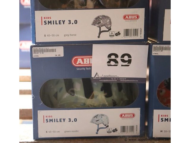 4 fietshelmen abus smiley 3,0, maat s - afbeelding 2 van  2