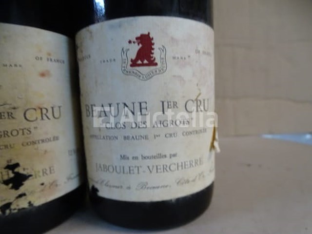 4 flessen beaune 1er cru clos des aigrots 1986 - afbeelding 4 van  4