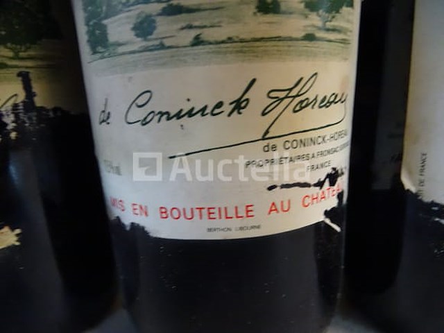 4 flessen canon fronsac château junayme 1988 - afbeelding 4 van  4