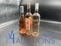 4 flessen diverse roséwijn