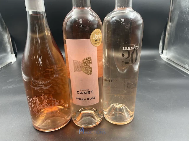 4 flessen diverse roséwijn - afbeelding 2 van  3