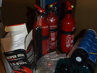 4 flessen isobutane, 20 flessen zuurstof, 16 flessen propaan, 3 soldeerkits oxikit 555, 3 lasbrillen, 3 poederbrandblussers 1kg, 11 gasflessen formiergas nws (b423) - afbeelding 5 van  12