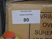 4 flessen isobutane, 20 flessen zuurstof, 16 flessen propaan, 3 soldeerkits oxikit 555, 3 lasbrillen, 3 poederbrandblussers 1kg, 11 gasflessen formiergas nws (b423) - afbeelding 8 van  12