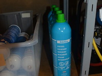 4 flessen isobutane, 20 flessen zuurstof, 16 flessen propaan, 3 soldeerkits oxikit 555, 3 lasbrillen, 3 poederbrandblussers 1kg, 11 gasflessen formiergas nws (b423) - afbeelding 10 van  12