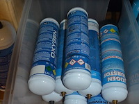 4 flessen isobutane, 20 flessen zuurstof, 16 flessen propaan, 3 soldeerkits oxikit 555, 3 lasbrillen, 3 poederbrandblussers 1kg, 11 gasflessen formiergas nws (b423) - afbeelding 11 van  12